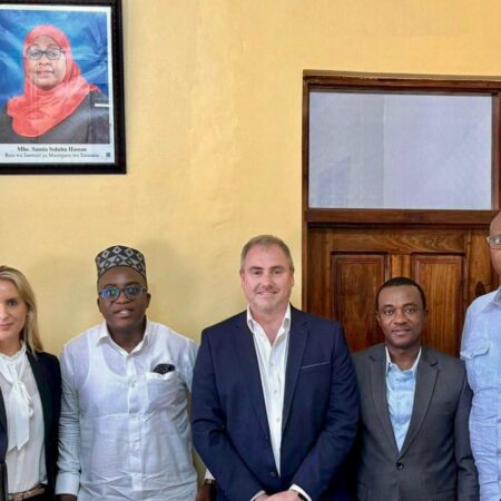 10.04.24 – Our HE1 CEO, Director of Operations and Country Manager meeting with the Minister (Hon. Anthony Mavunde) and Executive Secretary (Eng. Yahya Samamba) of the Ministry of Minerals